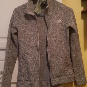 The North Face Heather Grey Full Zip Jacket XS